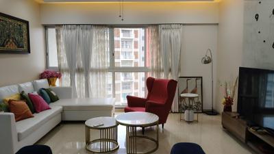 Living Room Image of 1980 Sq.ft 3 BHK Apartment / Flat for rent in Lodha Belmondo, Gahunje Pune for Rs. 110000