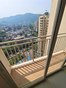 Balcony Image of 550 Sq.ft 1 BHK Apartment / Flat for rent in Puraniks Grand Central, Thane West Thane for Rs. 27000