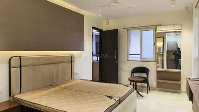 Bedroom Image of 600 Sq.ft 1 RK Builder Floor for rent in Lajpat Nagar New Delhi for Rs. 25000