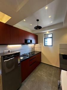 Kitchen Image of 580 Sq.ft 1 BHK Apartment / Flat for rent in Vyttila Kochi for Rs. 35000