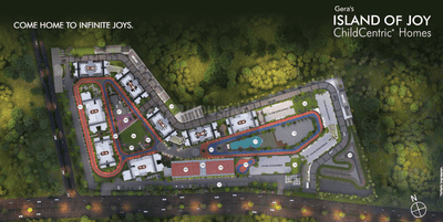 Image of 2379 Sq.ft 4 BHK Apartment / Flat for sale in Gera Developments Pvt Ltd Island of Joy, Upper Kharadi, Pune for Rs. 23500000
