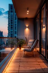 Balcony Image of 1475 Sq.ft 2.5 BHK Apartment / Flat for sale in Moosapet Hyderabad for Rs. 8500000