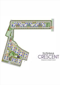 Image of 1685 Sq.ft 3 BHK Apartment / Flat for sale in Sushma Crescent, Dhakoli, Zirakpur for Rs. 7290000