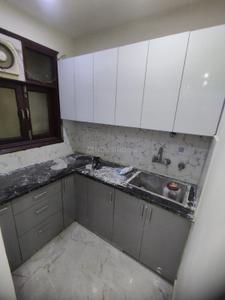 Kitchen Image of 900 Sq.ft 3 BHK Apartment / Flat for sale in Shalimar Apartments, Masjid Moth Village New Delhi for Rs. 5700000