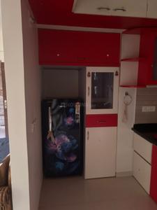 Kitchen Image of 900 Sq.ft 2 BHK Apartment / Flat for rent in Shree Infra Shagun 108, Zundal Ahmedabad for Rs. 25000
