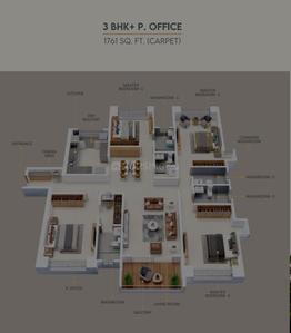 Image of 2377 Sq.ft 4 BHK Apartment / Flat for sale in Kothrud, Pune for Rs. 39999900