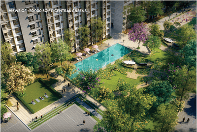 Image of 615 Sq.ft 2 BHK Apartment / Flat for sale in Lodha Crown Kolshet, Kolshet, Thane for Rs. 11900000