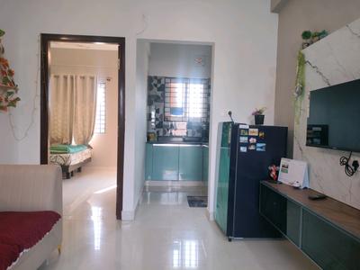 Living Room Image of 650 Sq.ft 1 BHK Apartment / Flat for rent in Brookefield Bengaluru for Rs. 31000