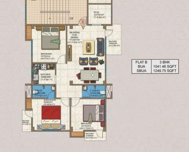 Image of 1000 Sq.ft 3 BHK Apartment / Flat for sale in Ghoramara, Guwahati for Rs. 5625000