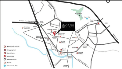 Image of 1683 Sq.ft 3 BHK Apartment / Flat for sale in Knest Capri, Ravet, Pune for Rs. 14500000