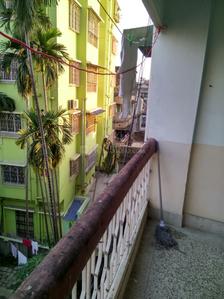 Balcony Image of 360 Sq.ft 1 BHK Apartment / Flat for rent in Nagerbazar Kolkata for Rs. 9000