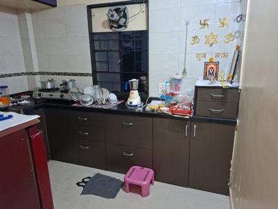 Kitchen Image of 661 Sq.ft 1 BHK Apartment / Flat for rent in Ram Society, Yerawada Pune for Rs. 20000