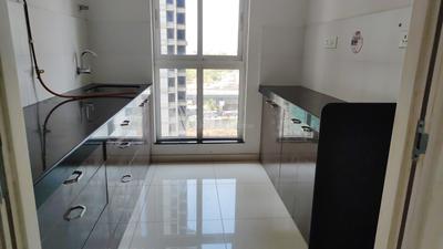 Kitchen Image of 650 Sq.ft 1.5 BHK Apartment / Flat for rent in Thane West Thane for Rs. 22000