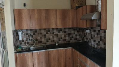 Kitchen Image of 766 Sq.ft 2 BHK Apartment / Flat for rent in Prateek Grand Carnesia, Siddharth Vihar Ghaziabad for Rs. 33000