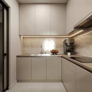 Kitchen Image of 678 Sq.ft 1 BHK Apartment / Flat for sale in Jebel Ali Village Dubai for Rs. 31526098