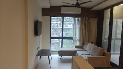 Living Room Image of 500 Sq.ft 1 BHK Apartment / Flat for rent in Omkar Vive, Kurla West Mumbai for Rs. 64999