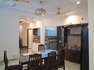 Dining Area Image of 1800 Sq.ft 3 BHK Builder Floor for rent in Kirti Nagar New Delhi for Rs. 57000