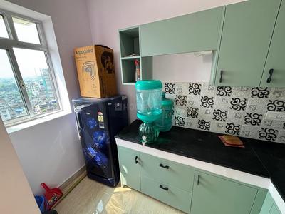 Kitchen Image of 900 Sq.ft 3 BHK Apartment / Flat for rent in Alcove New Kolkata Sangam, Serampore Hooghly for Rs. 23000