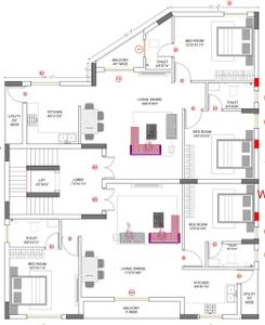 Image of 1075 Sq.ft 2 BHK Apartment / Flat for sale in Senganmal, Chennai for Rs. 5900000