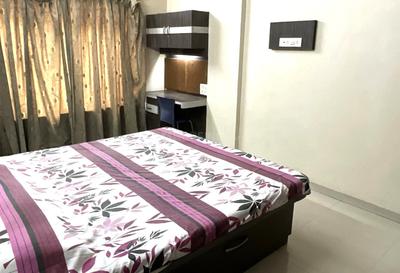 Bedroom Image of 585 Sq.ft 1 BHK Apartment / Flat for rent in Bibwewadi Pune for Rs. 25000