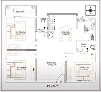 3 BHK Flat