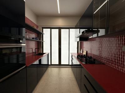 Kitchen Image of 2210 Sq.ft 4 BHK Apartment / Flat for sale in Mighty Siddhi Darshan, Prabhadevi Mumbai for Rs. 104900000