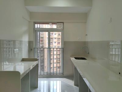 Kitchen Image of 800 Sq.ft 3 BHK Apartment / Flat for rent in Swastik Platinum, Vikhroli East Mumbai for Rs. 75000