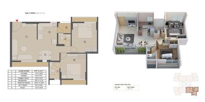 Image of 1400 Sq.ft 3 BHK Apartment / Flat for sale in Pacifica Amara, Sanathal, Ahmedabad for Rs. 6500000