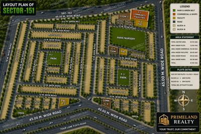 Image of 162 Sq.ft Residential Plot / Land for sale in Sector 151, Noida for Rs. 26500000
