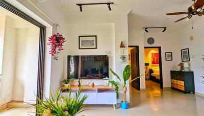 Hall Image of 1200 Sq.ft 2 BHK Apartment / Flat for rent in Marna Siolim Goa for Rs. 70000