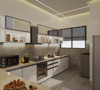 Kitchen Image of 1173 Sq.ft 3 BHK Apartment / Flat for sale in F Premium, Tathawade Pune for Rs. 12500000