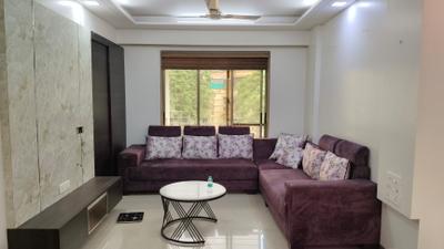 Living Room Image of 1650 Sq.ft 3 BHK Apartment / Flat for rent in Kopar Khairane Navi Mumbai for Rs. 95000