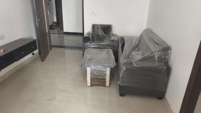 Living Room Image of 550 Sq.ft 1 BHK Apartment / Flat for rent in Sri Ganraj Grand Golden Bells, Jagatpura Jaipur for Rs. 17000