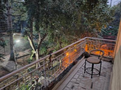 Balcony Image of 1800 Sq.ft 3 BHK Apartment / Flat for rent in Gangotri Enclave , Alaknanda New Delhi for Rs. 75000