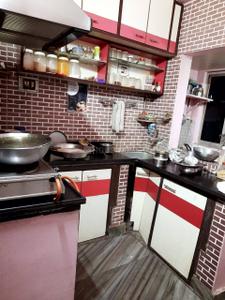 Kitchen Image of 600 Sq.ft 1 BHK Apartment / Flat for rent in Siddhi Highland Park, Thane West Thane for Rs. 30000