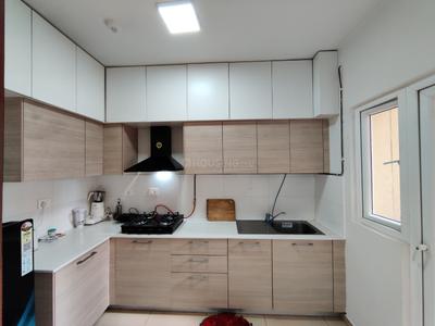 Kitchen Image of 1097 Sq.ft 2 BHK Apartment / Flat for rent in Bhartiya Nikoo Homes Phase 2, Thanisandra Bengaluru for Rs. 52002