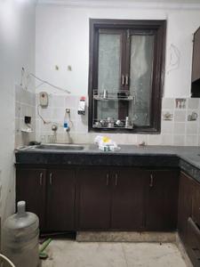 Kitchen Image of 900 Sq.ft 3 BHK Builder Floor for rent in Maidan Garhi New Delhi for Rs. 25000
