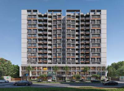 Building Image of 1350 Sq.ft 2 BHK Apartment / Flat for sale in Dharti Skyline, Jagatpur Ahmedabad for Rs. 6200000