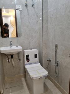 Common Bathroom Image of 600 Sq.ft 2 BHK Apartment / Flat for sale in Hans Builders Floor, Dwarka Mor New Delhi for Rs. 3700000