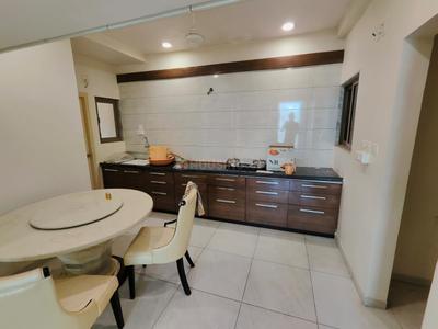 Kitchen Image of 1409 Sq.ft 3 BHK Apartment / Flat for rent in Atishay Sky, Sargasan Gandhinagar for Rs. 50000