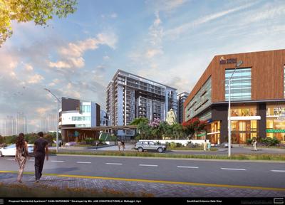 Image of 2065 Sq.ft 3 BHK Apartment / Flat for sale in Jains Balaji Nilayam Casa Waterside, Malkajgiri, Secunderabad for Rs. 16520000