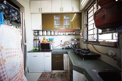 Kitchen Image of 651 Sq.ft 1 BHK Apartment / Flat for sale in Khokhra Ahmedabad for Rs. 2900000