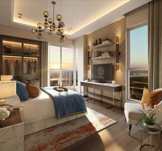 Bedroom Image of 790 Sq.ft 2 BHK Apartment / Flat for sale in Piramal Vaikunth, Thane West Thane for Rs. 14000000