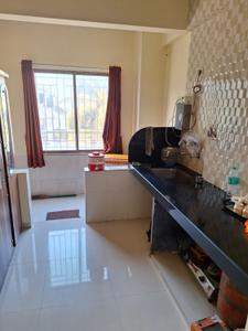 Kitchen Image of 880 Sq.ft 1 BHK Apartment / Flat for rent in Jay Constructions Jai Sai Estate, Kalamba Kolhapur for Rs. 10000
