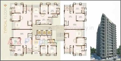 Image of 1150 Sq.ft 2 BHK Apartment / Flat for sale in Hari Sahajanand Hills, Palanpur, Surat for Rs. 4900000