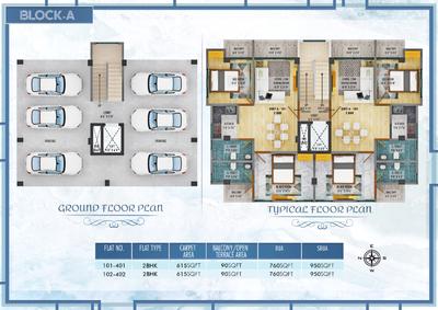 Image of 1000 Sq.ft 2 BHK Apartment / Flat for sale in Azara, Guwahati for Rs. 4500000
