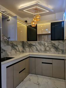 Kitchen Image of 810 Sq.ft 3 BHK Apartment / Flat for sale in Dwarka Mor New Delhi for Rs. 6000000