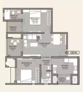 Image of 940 Sq.ft 2 BHK Apartment / Flat for sale in Godrej Hill Retreat, Mahalunge, Pune for Rs. 10000000