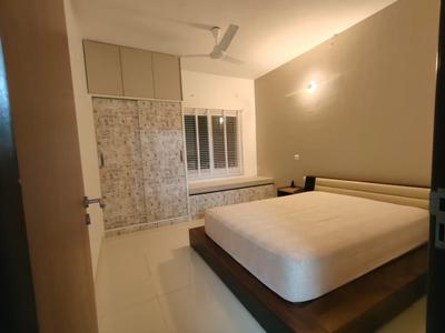 Bedroom Image of 1955 Sq.ft 3 BHK Apartment / Flat for rent in L And T Raintree Boulevard, Sahakara Nagar Bengaluru for Rs. 118000