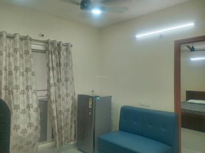 Living Room Image of 700 Sq.ft 1 BHK Apartment / Flat for rent in Madhapur Hyderabad for Rs. 30000